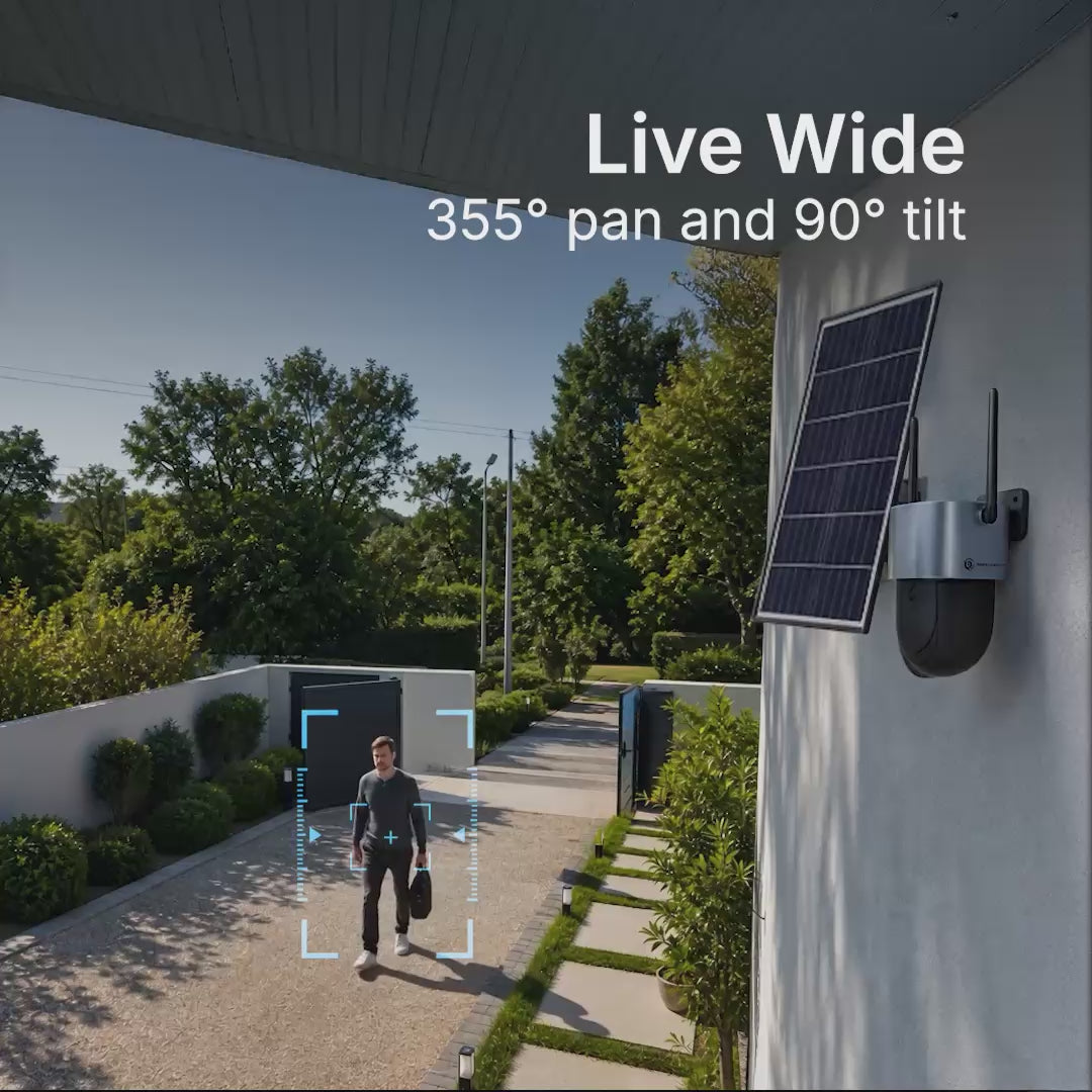 Tracks Movement in Real Time up to 355°Horizontal & 90° Vertical.